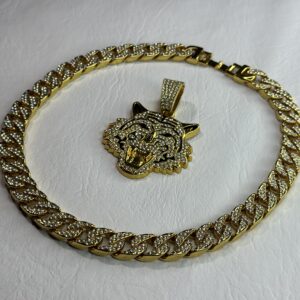 Cadena CUBANA chica // gold
